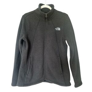 The North Face Charcoal Zip-Up Fleece Cozy Soft Outdoor Layer Sz L